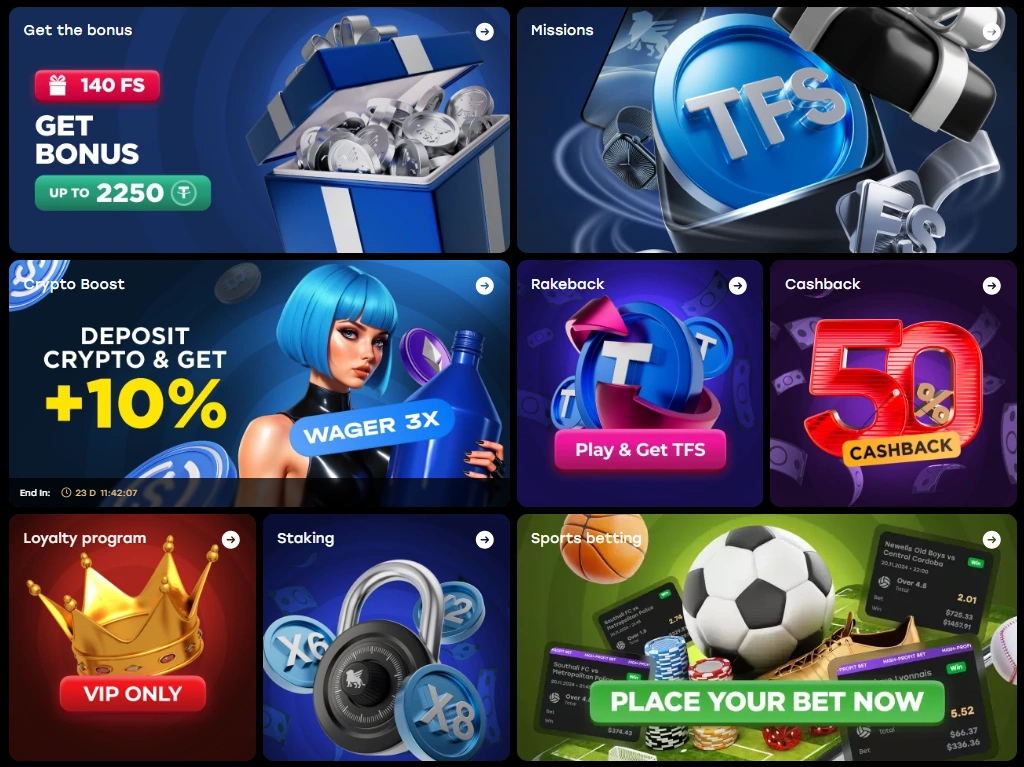 Faotspin Bonuses